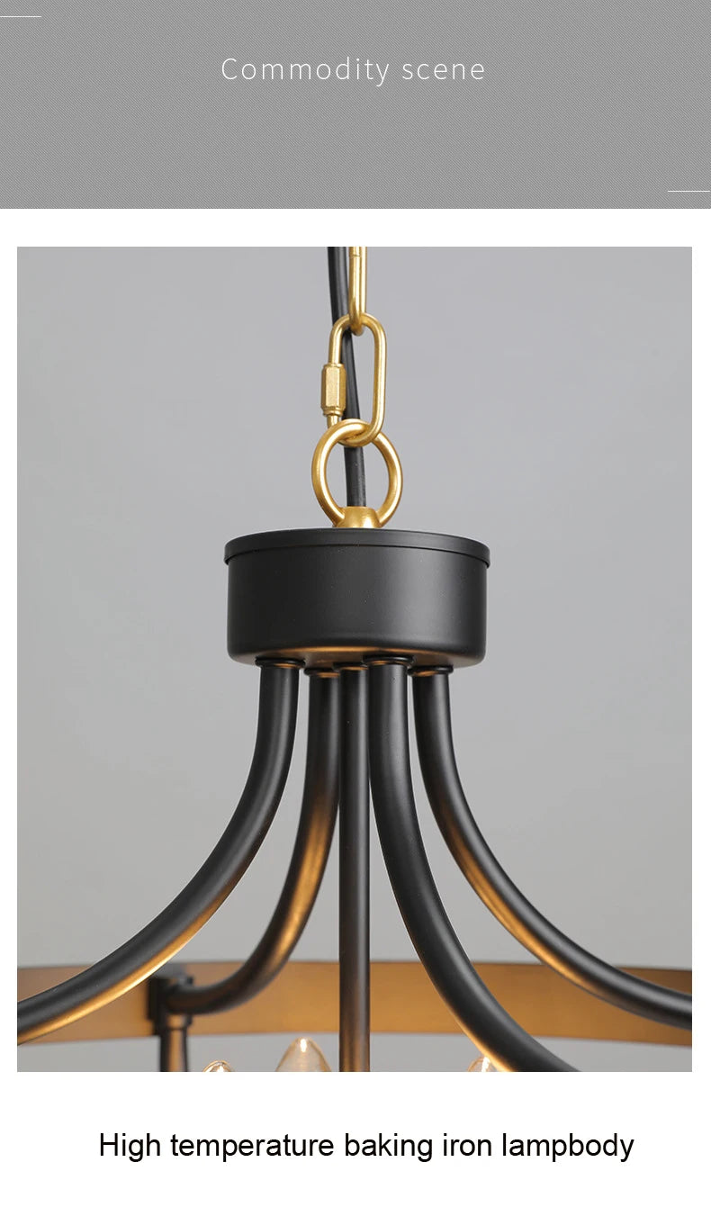 Modern Farmhouse Geometric Chandelier