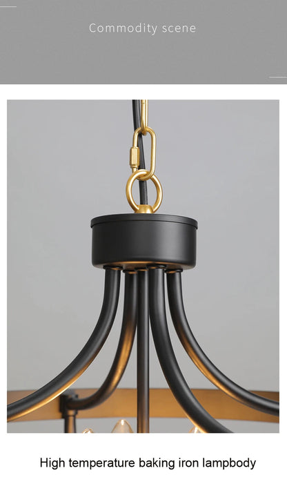 Modern Farmhouse Geometric Chandelier