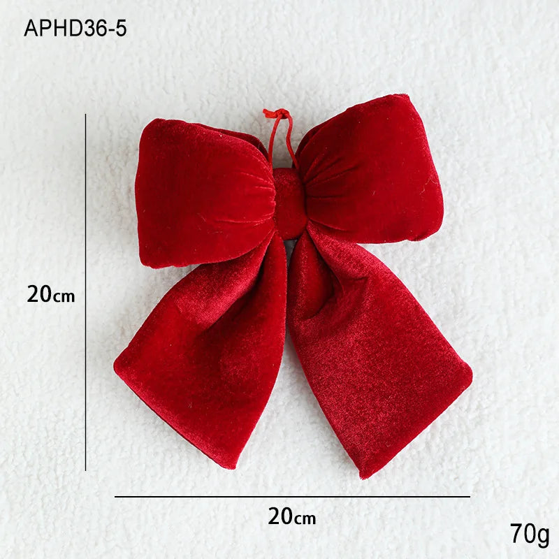 Christmas Velvet Red Bow