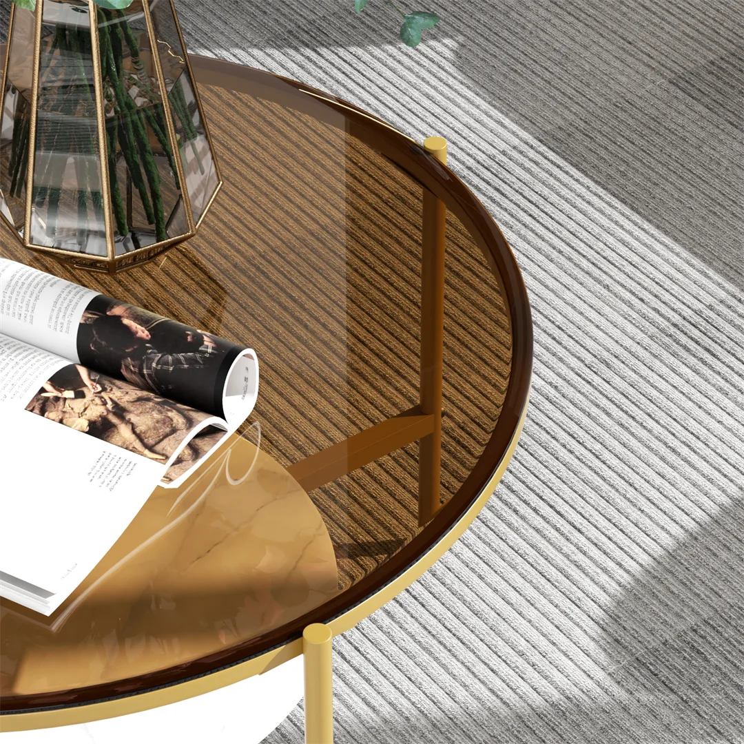 2-Tier Round Accent Table