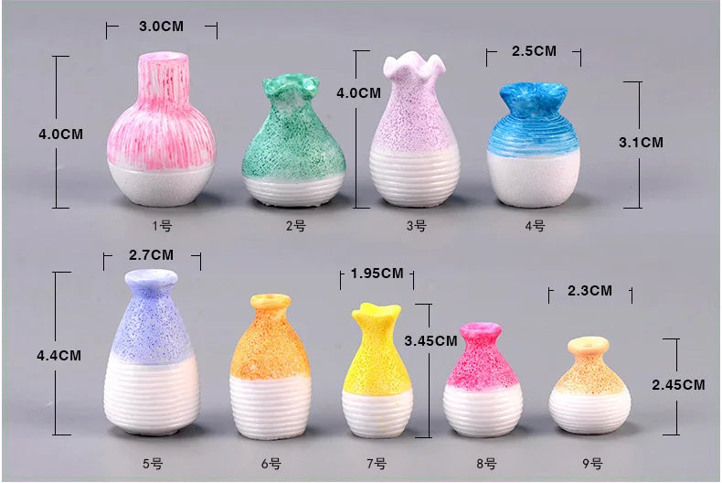 Mini Floral Vase Fridge Stickers