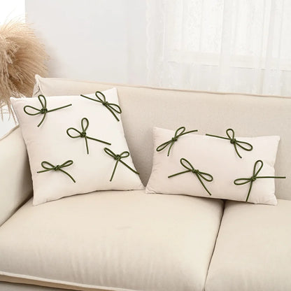 Bow Throw Pillow Cover