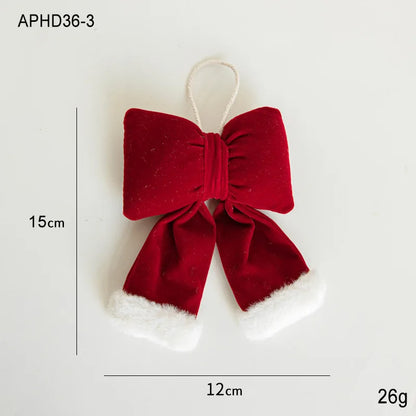 Christmas Velvet Red Bow