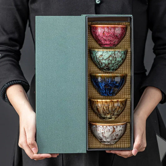 Handmade Set Ceramic Teacups