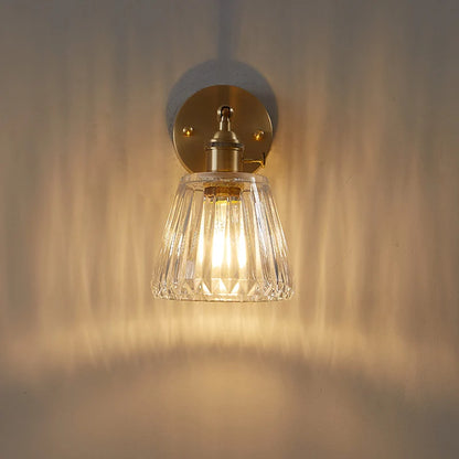 Luxury Brass/Glass Wall Lamp