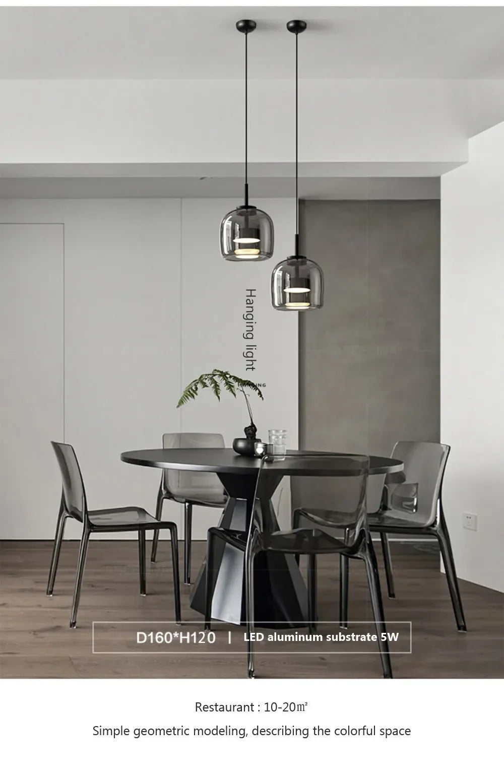 Modern Glass Pendant Light