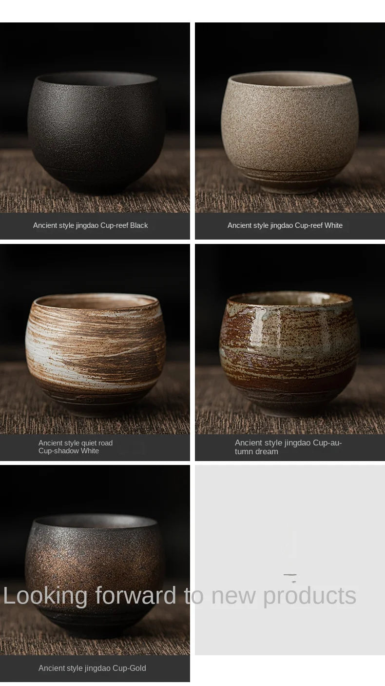 Japanese Style Handmade Stoneware Tea Cup