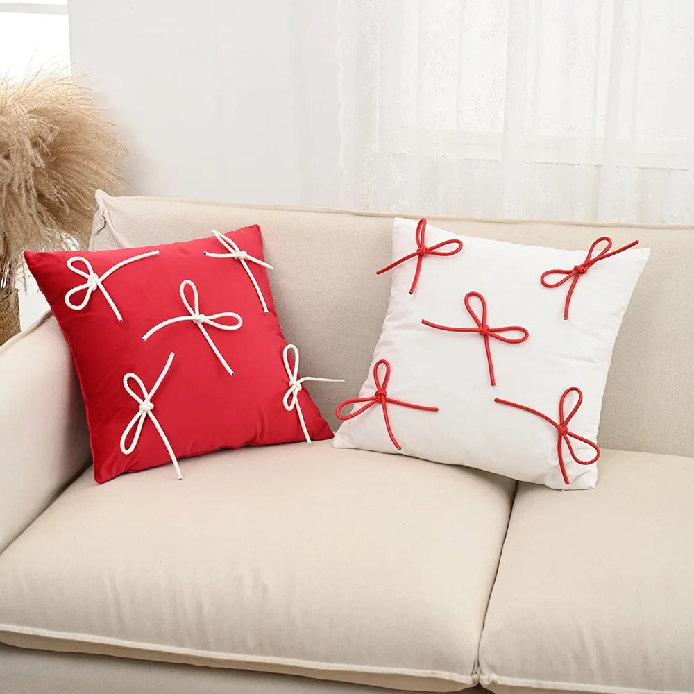Bow Throw Pillow Cover