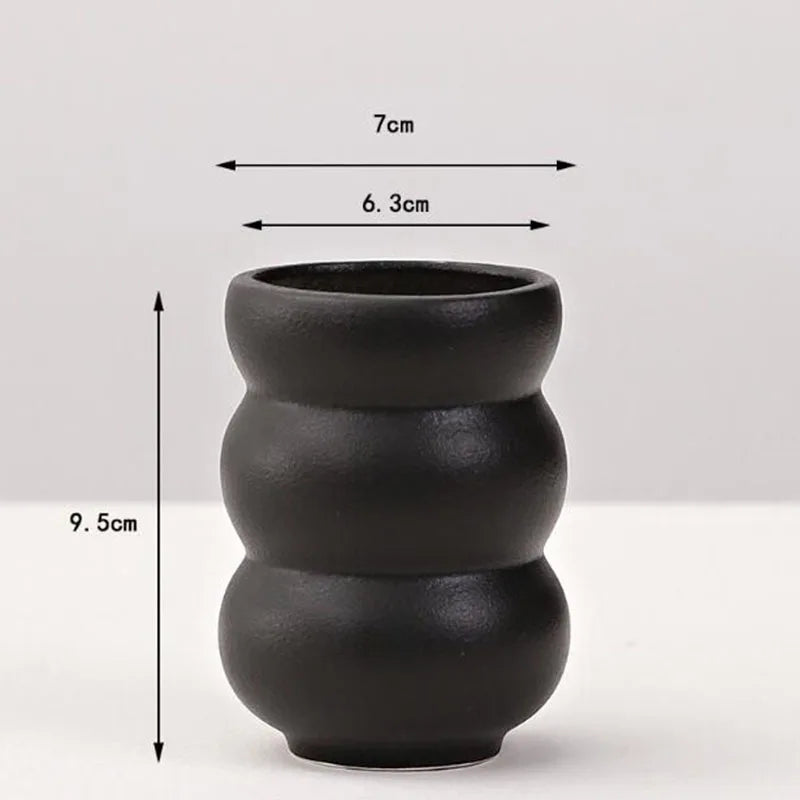 Creative Black Porcelain Vase