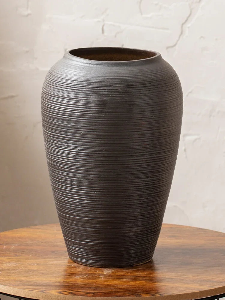 Japanese Black Coarse Pottery