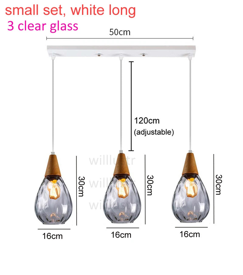 Aquatex Glass Pendant Light