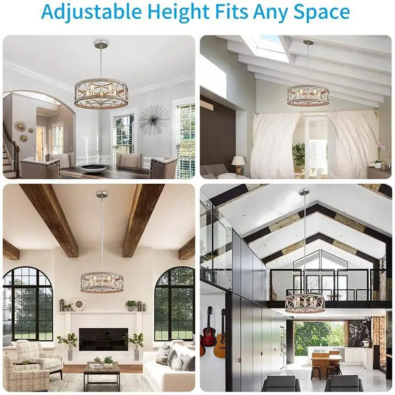 Industrial Circular Chandelier