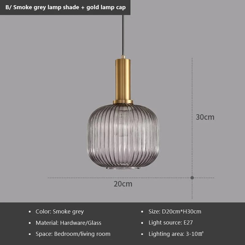 Smoke Glass Pendant Lights