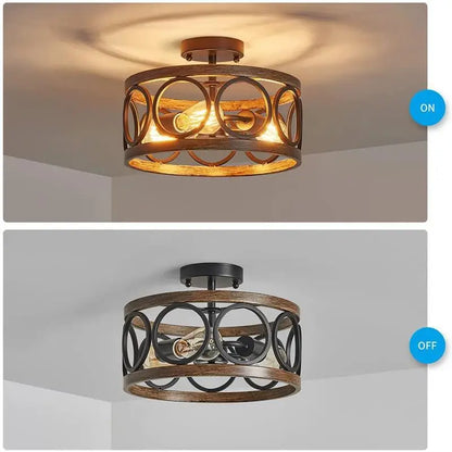 Industrial Circular Chandelier