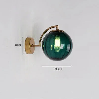 Color Glass Wall Light
