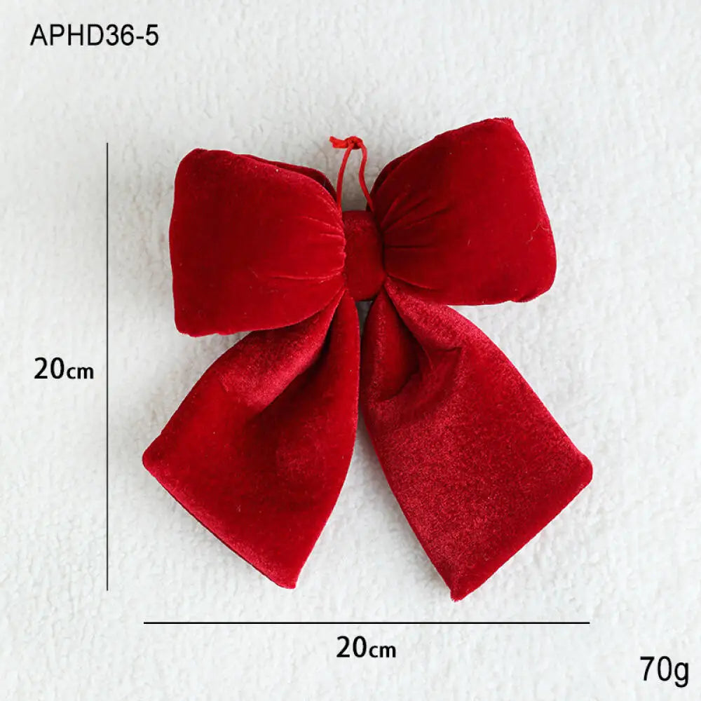 Christmas Velvet Red Bow