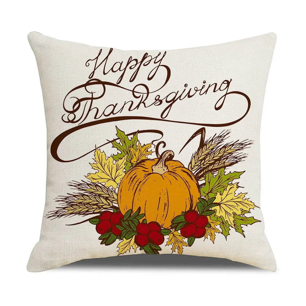 Thanksgiving Cushion Cover