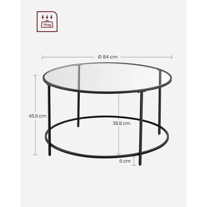 Glass Round Coffee Table