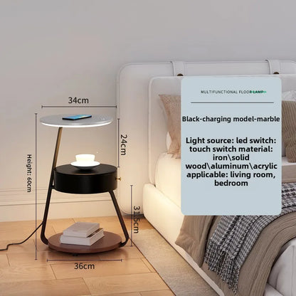 Bedside Table With Wireless Charger
