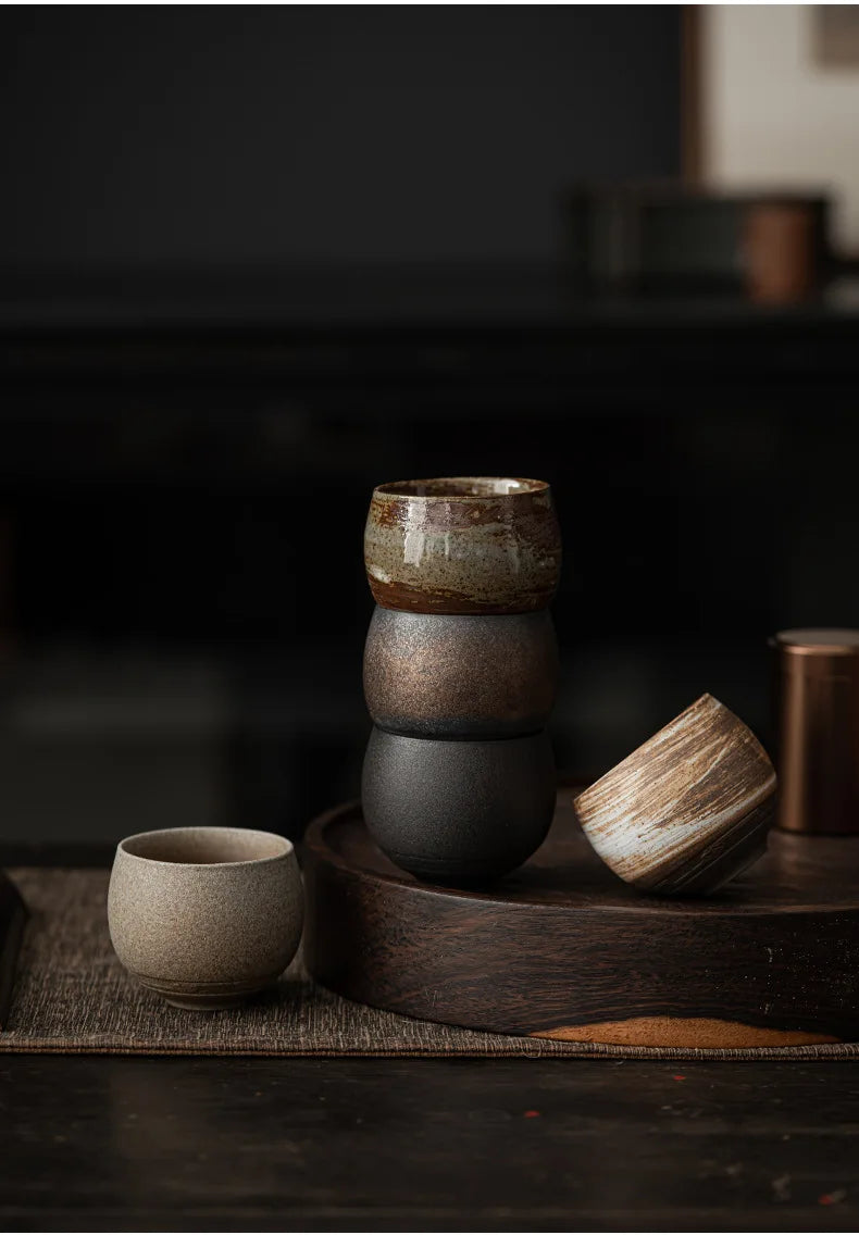 Japanese Style Handmade Stoneware Tea Cup