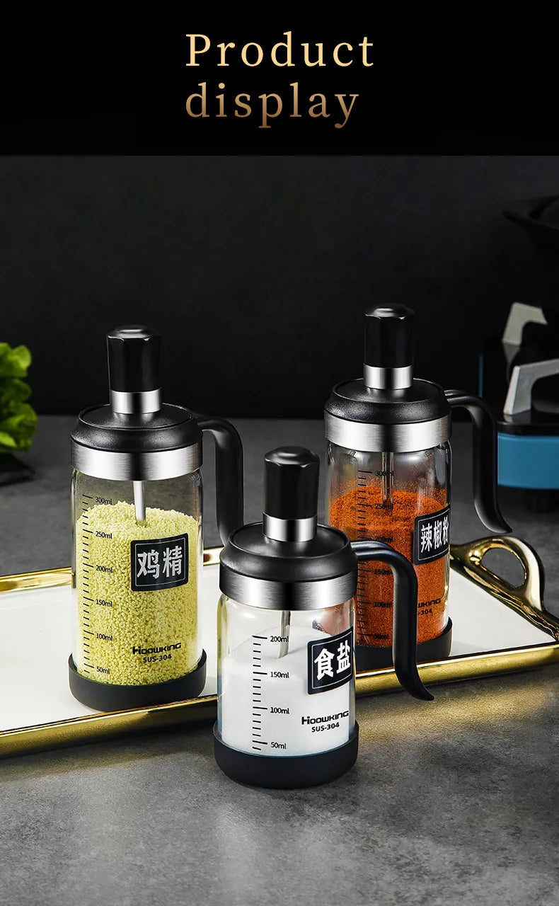 Seasoning Bottle with Spoon