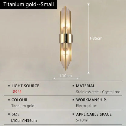 Luxury Crystal Wall Lamp