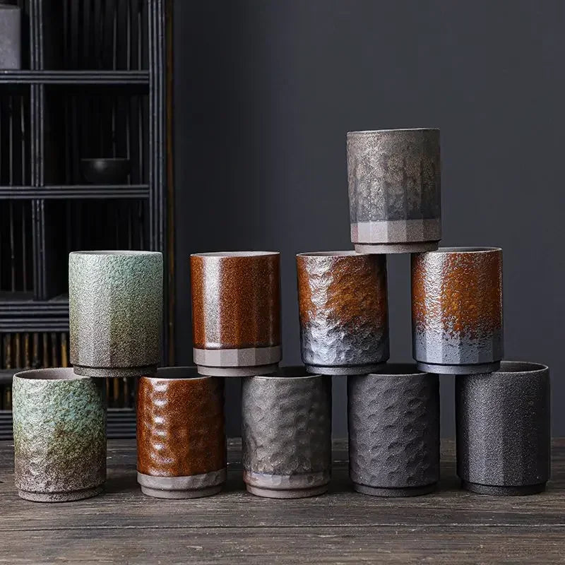 Vintage Handmade Chinese Ceramic Mug