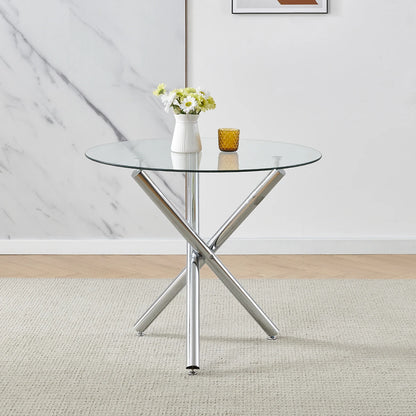 BonChoice 5 Piece Round Dining Room Table Set