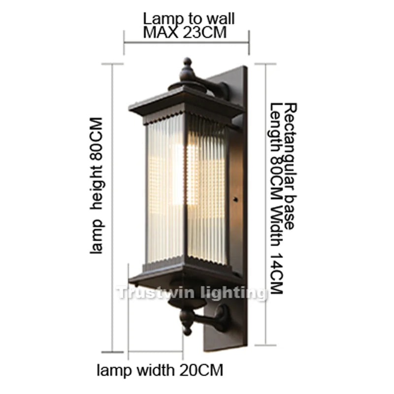 European Style Outdoor Wall Lamp