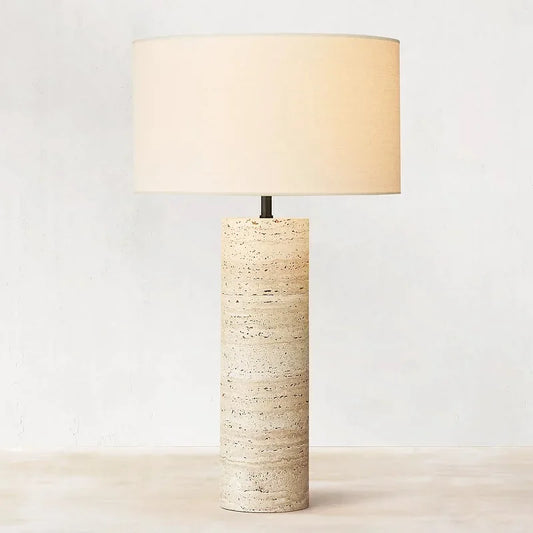 Post-modern Travertine Table Lamp