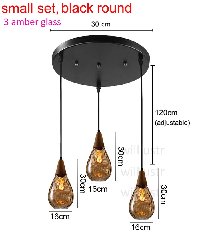 Aquatex Glass Pendant Light