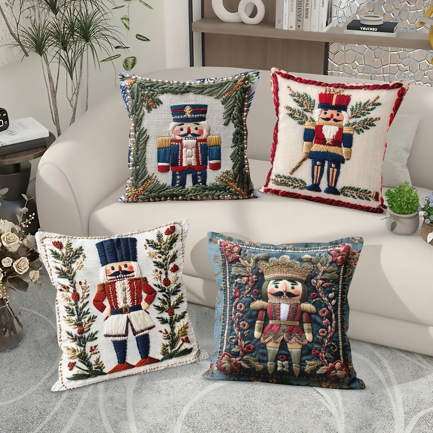 Christmas Nutcracker Printed Pillowcase