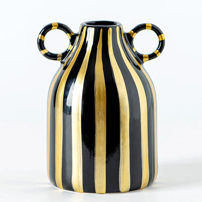 Double Ear Ceramic Vase