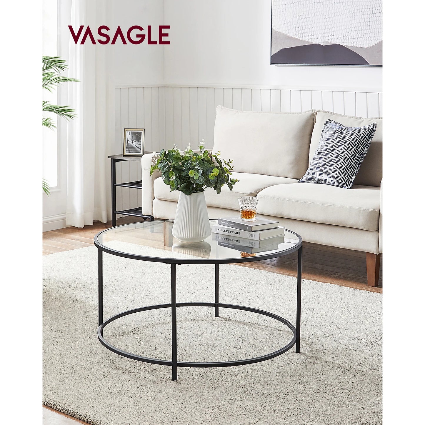 Glass Round Coffee Table