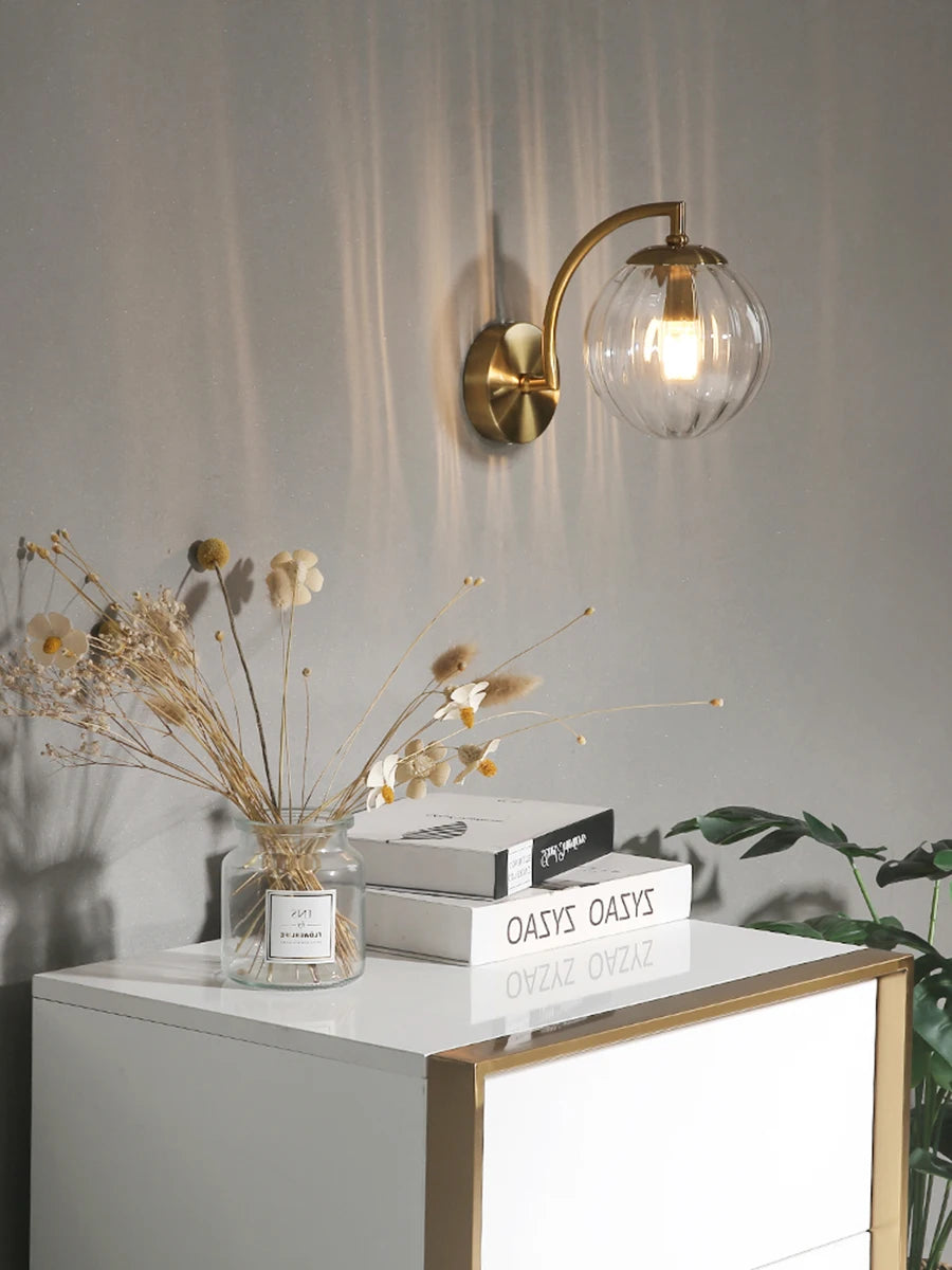 Color Glass Wall Light