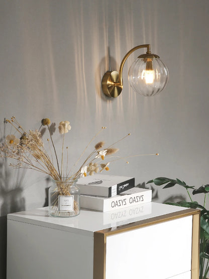 Color Glass Wall Light