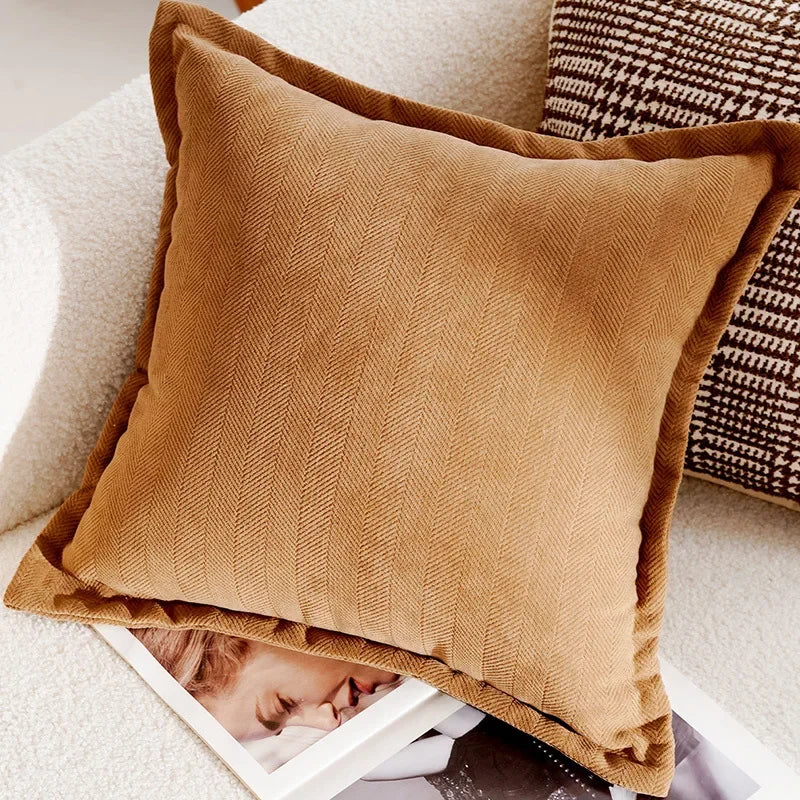 Retro Simple Throw Pillow Cover