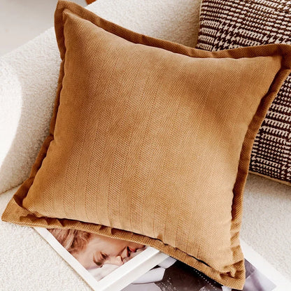 Retro Simple Throw Pillow Cover
