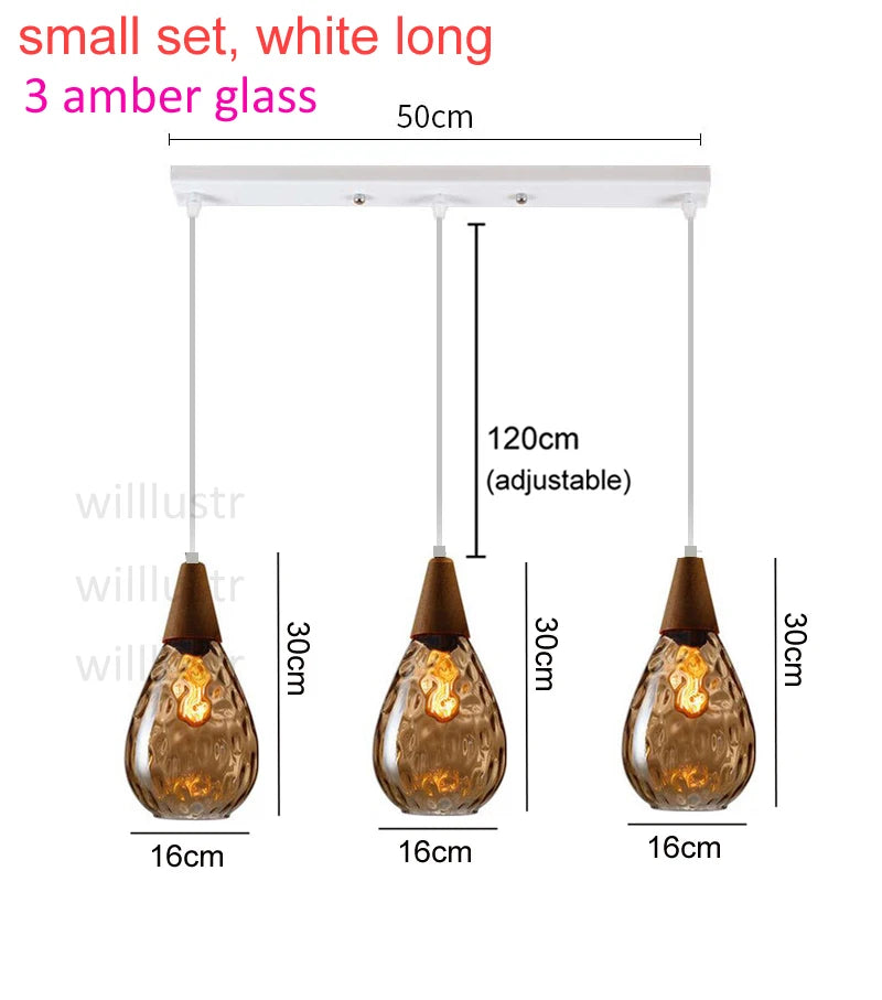 Aquatex Glass Pendant Light