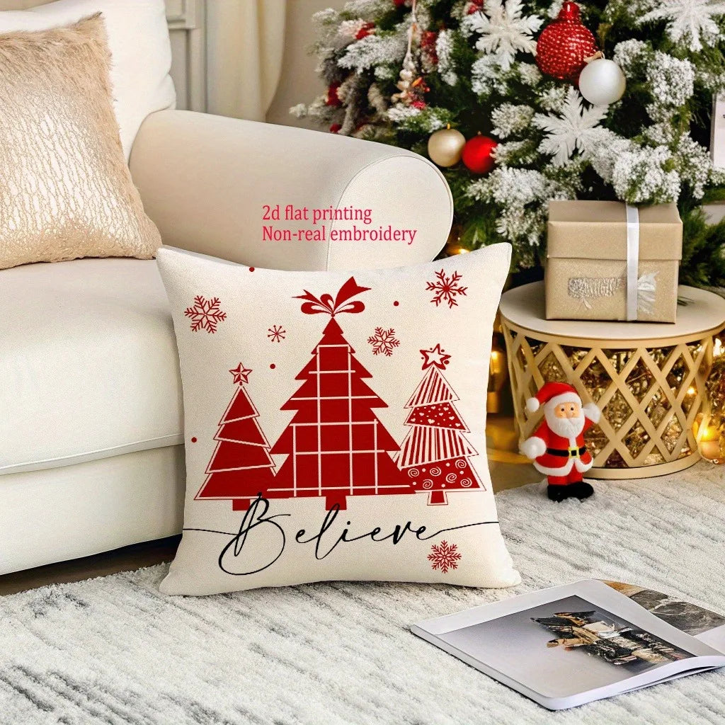 Christmas Tree 'Believe' Pillowcases