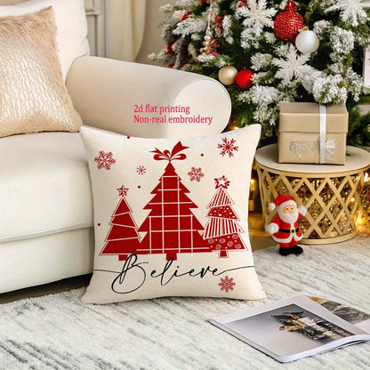 Christmas Tree 'Believe' Pillowcases