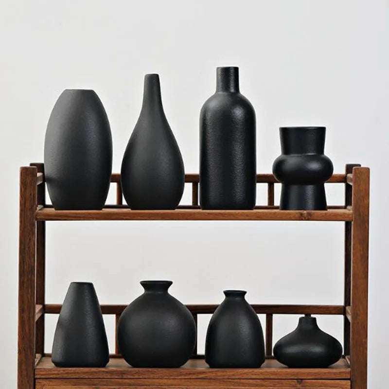 Creative Black Porcelain Vase