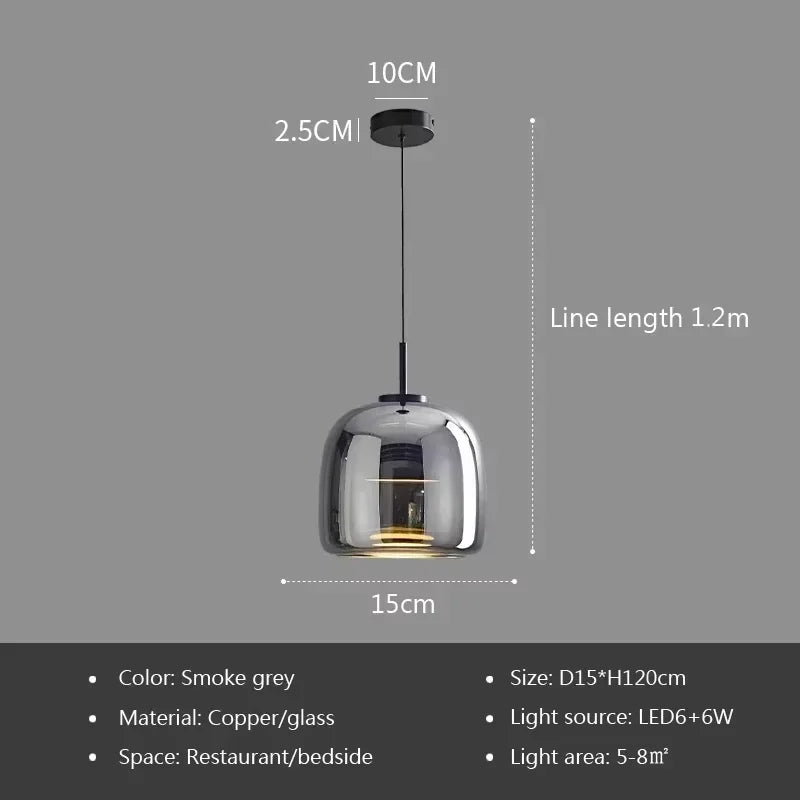 Modern Glass Pendant Light