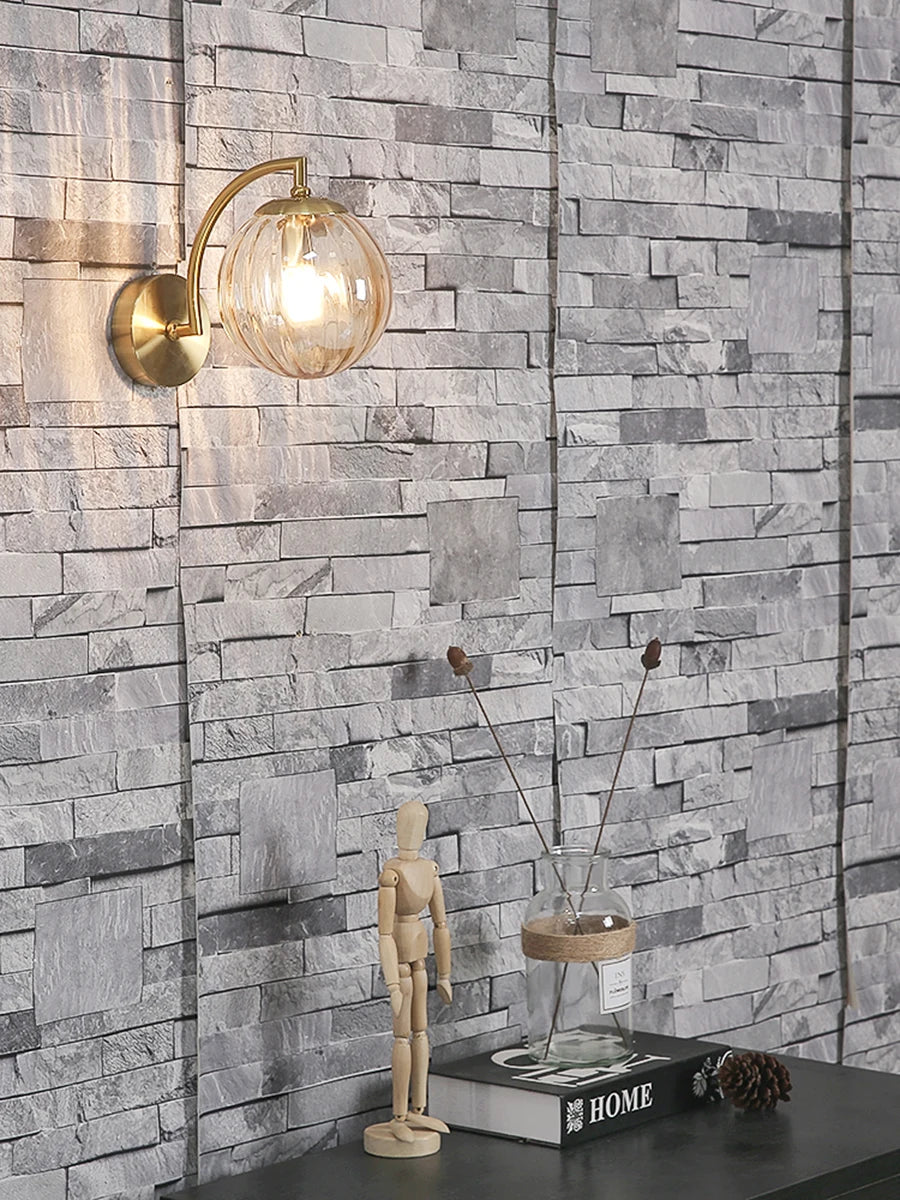 Color Glass Wall Light