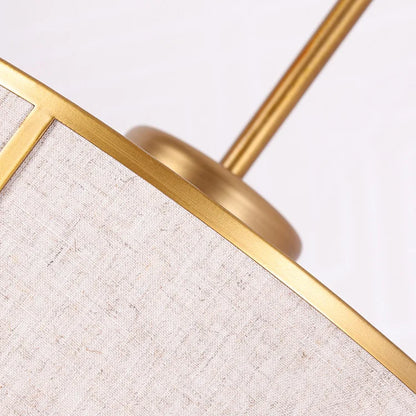 Round Cloth Shade Pendant Light