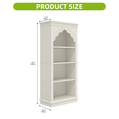 4-Tier Upright Bookcase