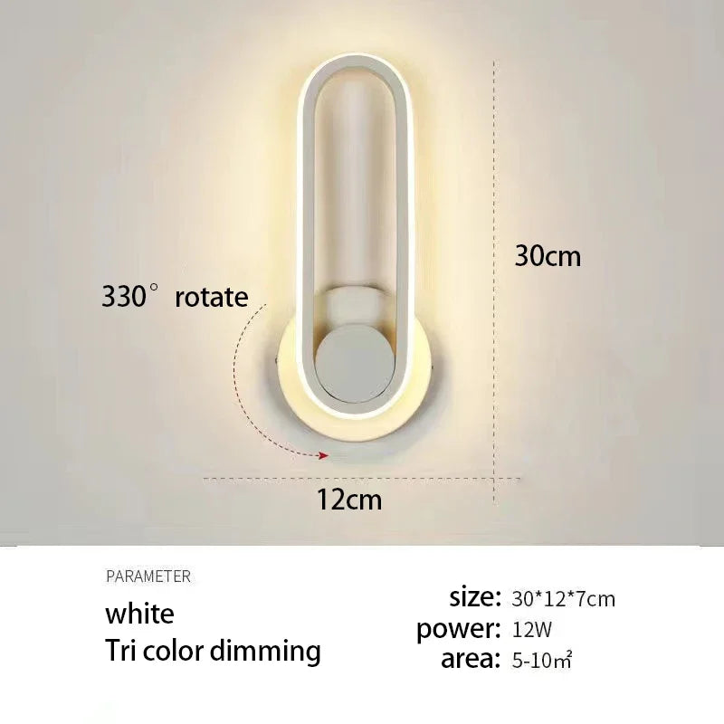 Modern Rotatable LED Wall Sconce