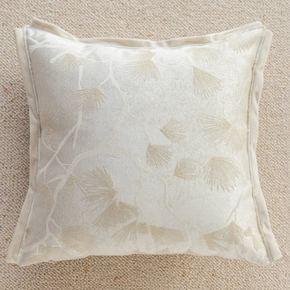 Creamy Simple Throw Pillowcase