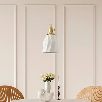 White Ceramic Pendant Light