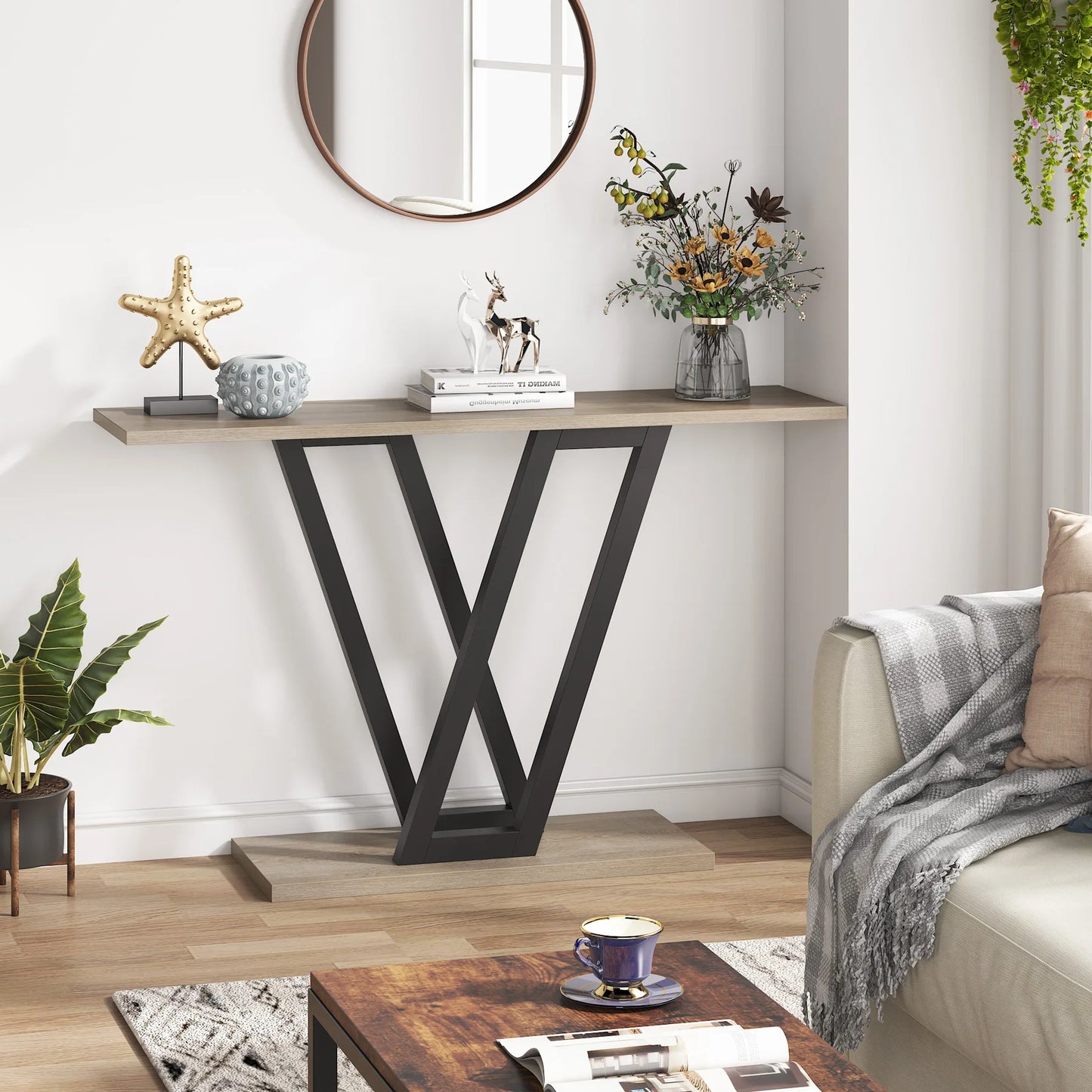 Industrial Console Table